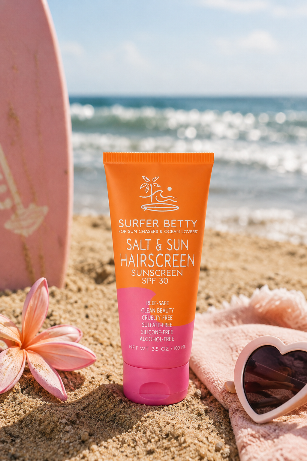 ボディ・フェイスケア SUPER SUN LOGO HAIR CLAW Salt & Sun Hairscreen - SPF Hair Performance – surferbetty